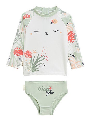 Arya tweedelig babyzwempak: uv-beschermend t-shirt en broekje