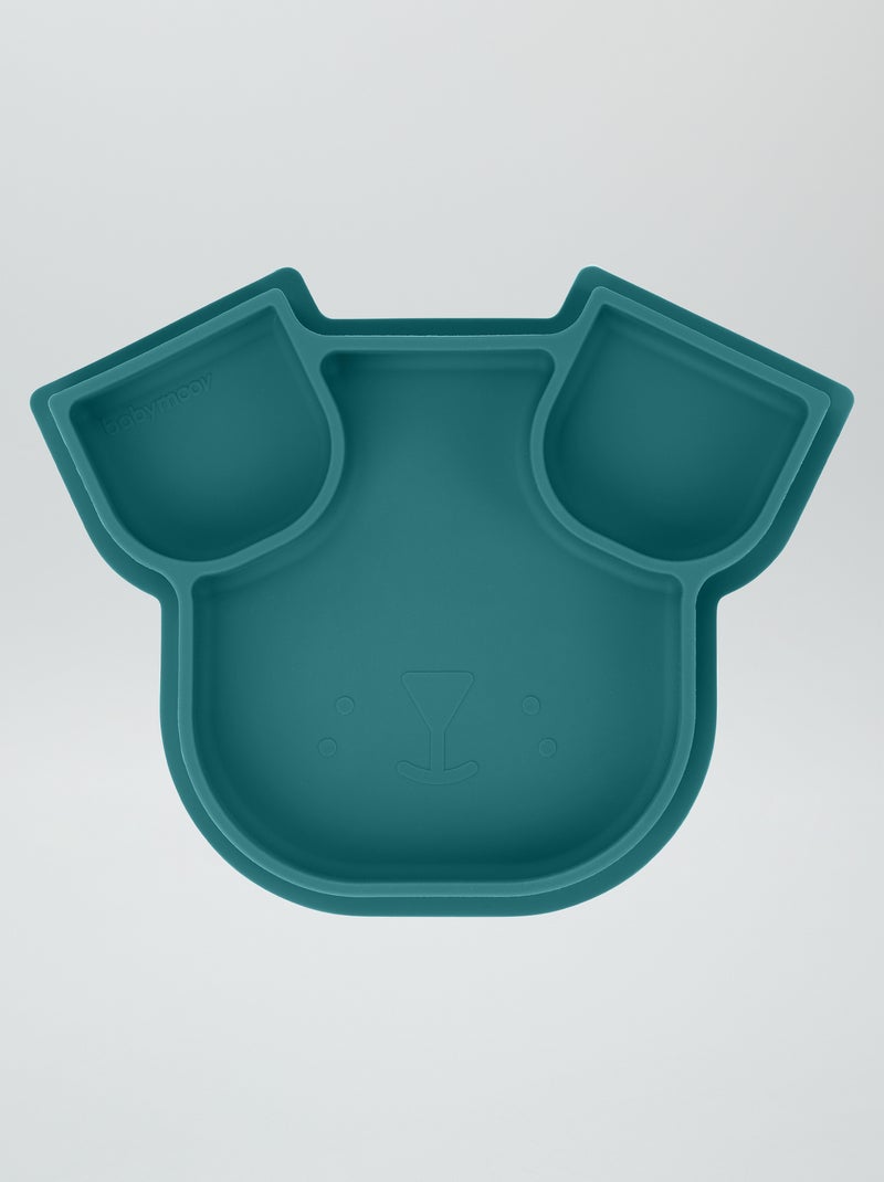 Assiette à compartiments 'Badabulle' Vert - Kiabi