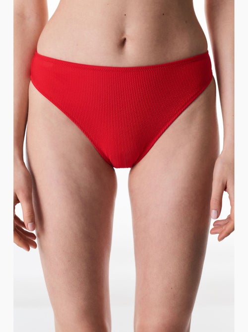 Astrid bikinibroekje met hoge taille en structuur penti - Kiabi Astrid bikinibroekje met hoge taille en structuur penti - Kiabi