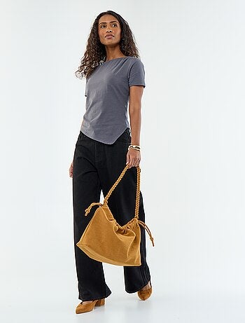 Asymmetrisch T-shirt met korte mouwen