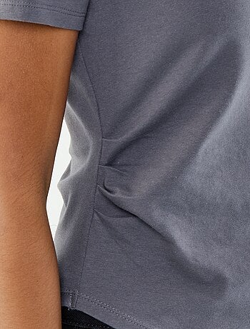 Asymmetrisch T-shirt met korte mouwen