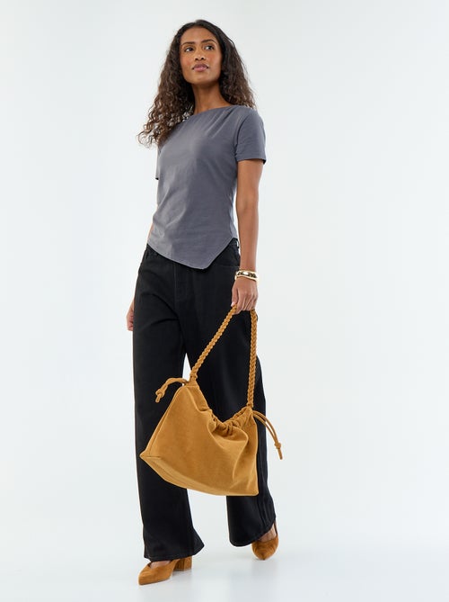 Asymmetrisch T-shirt met korte mouwen - Kiabi