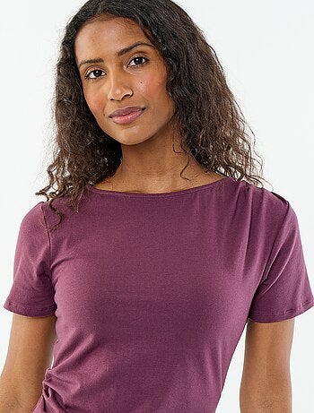 Asymmetrisch T-shirt met korte mouwen
