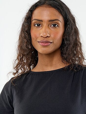 Asymmetrisch T-shirt met korte mouwen