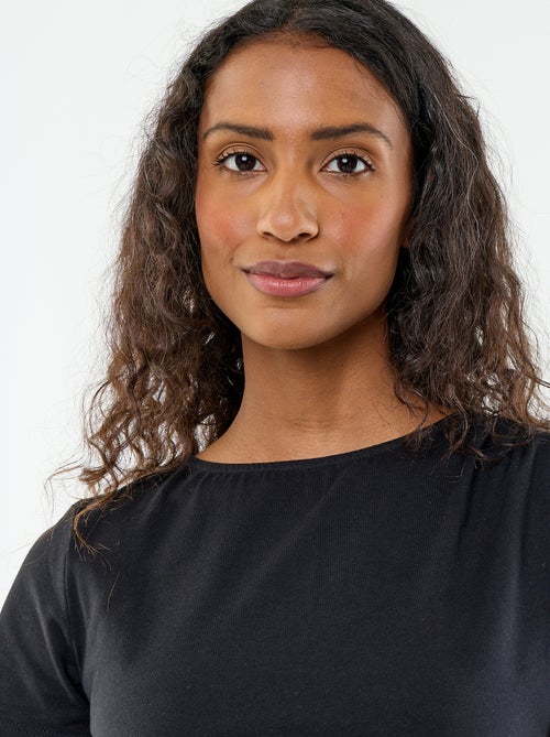 Asymmetrisch T-shirt met korte mouwen - Kiabi