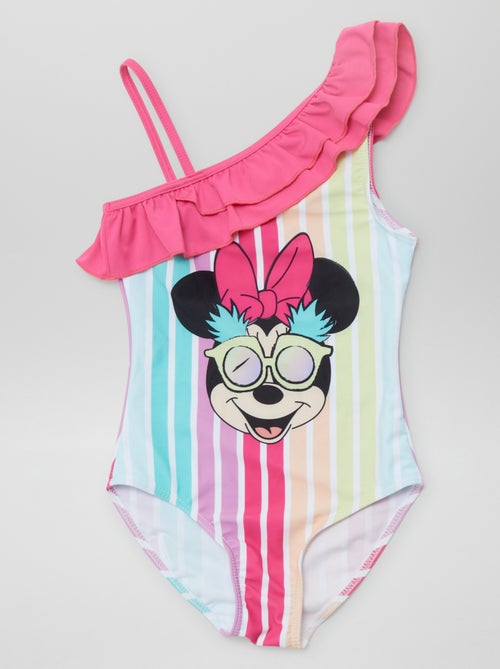 Asymmetrisch zwempakje met 'Minnie'-print - 1-delig - Kiabi