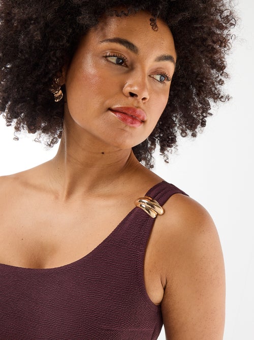 Asymmetrische beha met goudkleurig sieraad - Kiabi