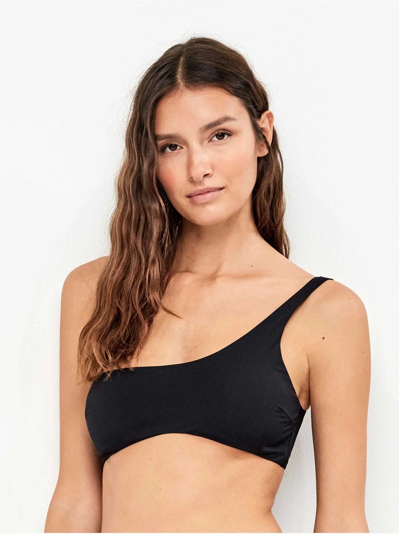 Asymmetrische bikini top Zwart - Kiabi