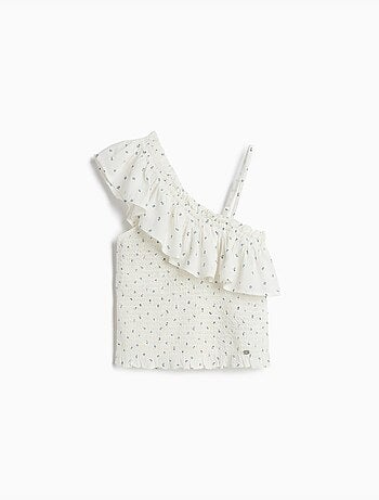 Asymmetrische bovenkant met ruches, MO Fashion