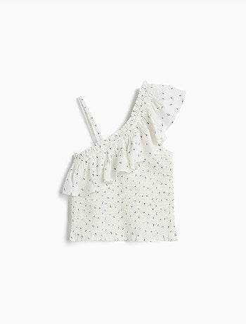Asymmetrische bovenkant met ruches, MO Fashion
