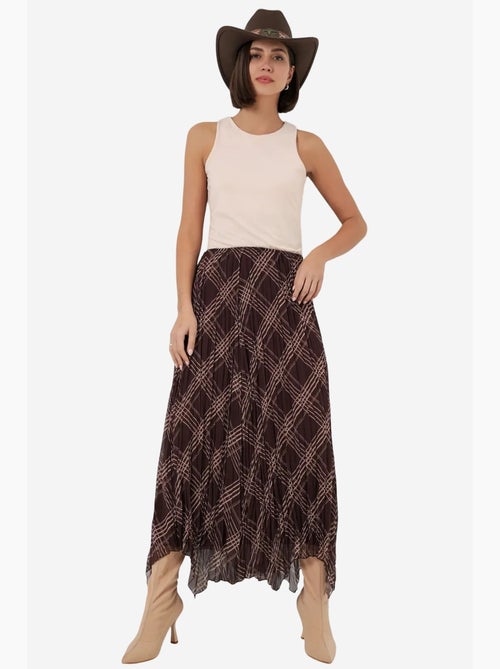 Asymmetrische maxi-rok met patroon bdart - Kiabi