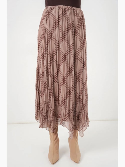 Asymmetrische maxi-rok met patroon bdart - Kiabi