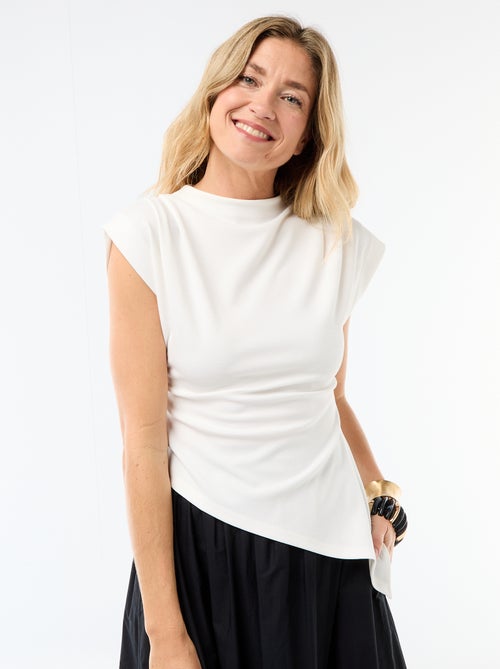 Asymmetrische mouwloze top - Kiabi