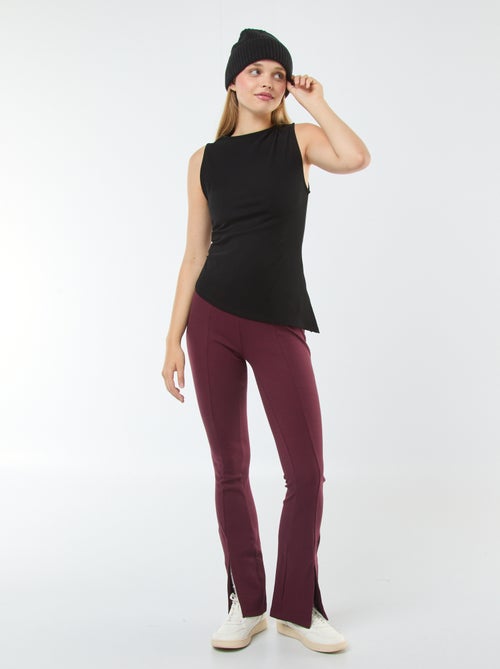 Asymmetrische mouwloze top - Kiabi