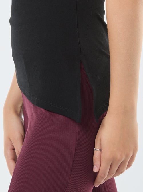 Asymmetrische mouwloze top - Kiabi