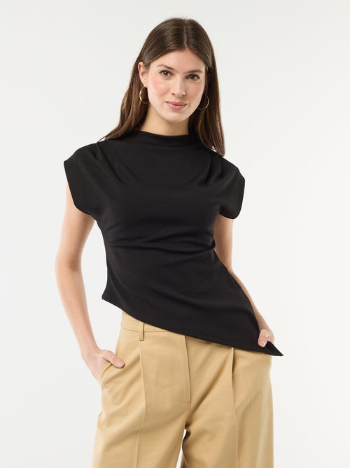 Asymmetrische mouwloze top - Kiabi