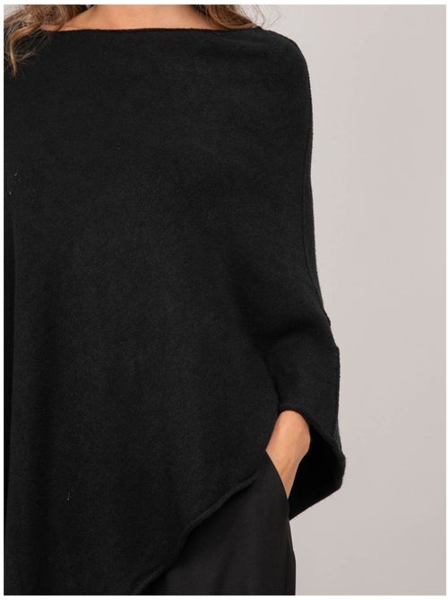 Asymmetrische poncho van fijn breisel kuvene - Kiabi Asymmetrische poncho van fijn breisel kuvene - Kiabi