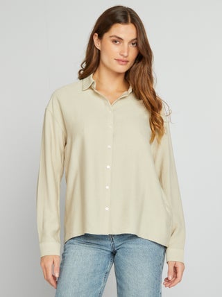 Asymmetrische, soepelvallende blouse