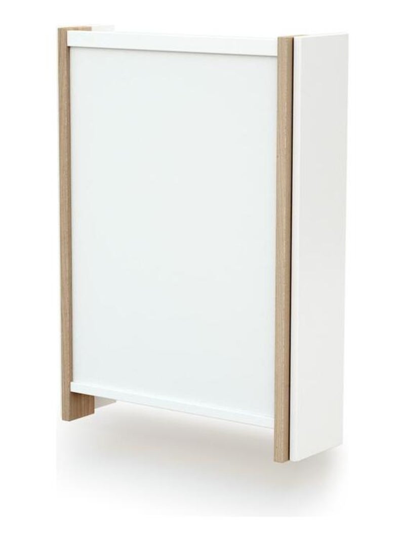 At4 - inklapbare luiertafel aan de muur eazy in hout wit Wit - Kiabi