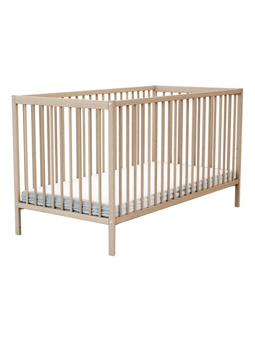 At4 - kinderbed one in hout beuken onbewerkt 70 x 140 cm - Kiabi