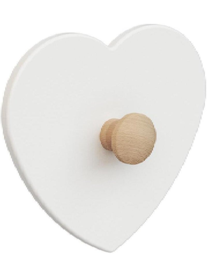 At4 - kinderjashaak hart essentiel in hout wit en beuken Wit Beige - Kiabi