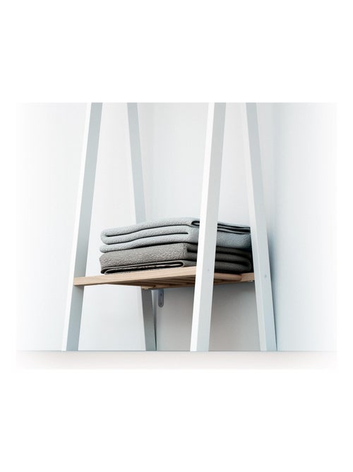 At4 - kinderkledingrek hooki in hout wit en beuken 50 x 30 x 130 cm - Kiabi