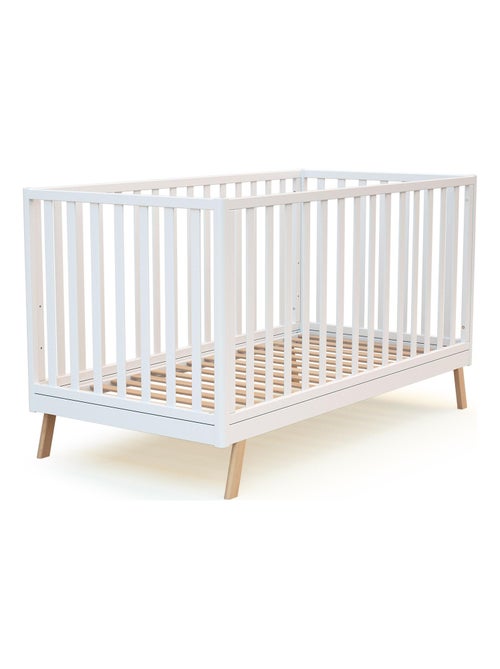 At4 - lit bébé évolutif en bois kasa 70 x 140 cm - Kiabi At4 - lit bébé évolutif en bois kasa 70 x 140 cm - Kiabi