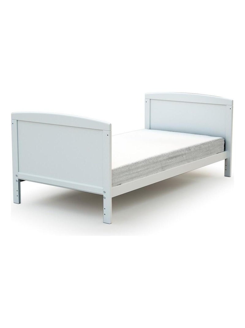 At4 - lit bébé évolutif en bois luna 70 x 140 cm Blanc - Kiabi