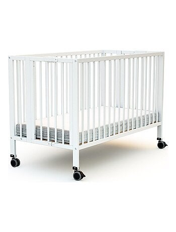 At4 - lit bébé pliant en bois flow 60 x 120 cm