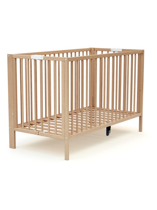 At4 - lit bébé pliant en bois foldo 60 x 120 cm - Kiabi At4 - lit bébé pliant en bois foldo 60 x 120 cm - Kiabi