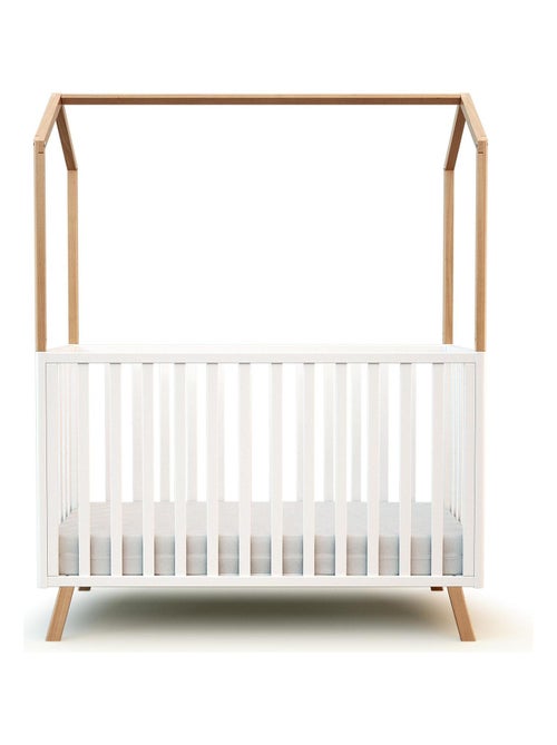 At4 - lit cabane bébé évolutif en bois kasa 60 x 120 cm - Kiabi At4 - lit cabane bébé évolutif en bois kasa 60 x 120 cm - Kiabi