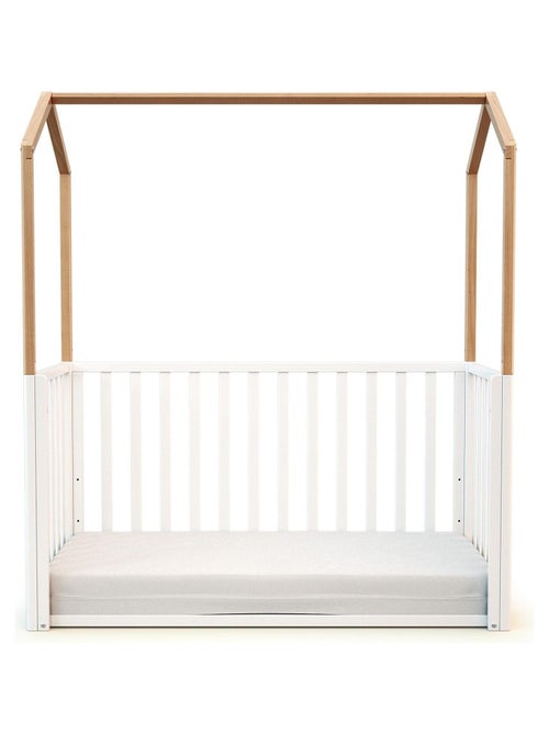 At4 - lit cabane bébé évolutif en bois kasa 60 x 120 cm - Kiabi At4 - lit cabane bébé évolutif en bois kasa 60 x 120 cm - Kiabi