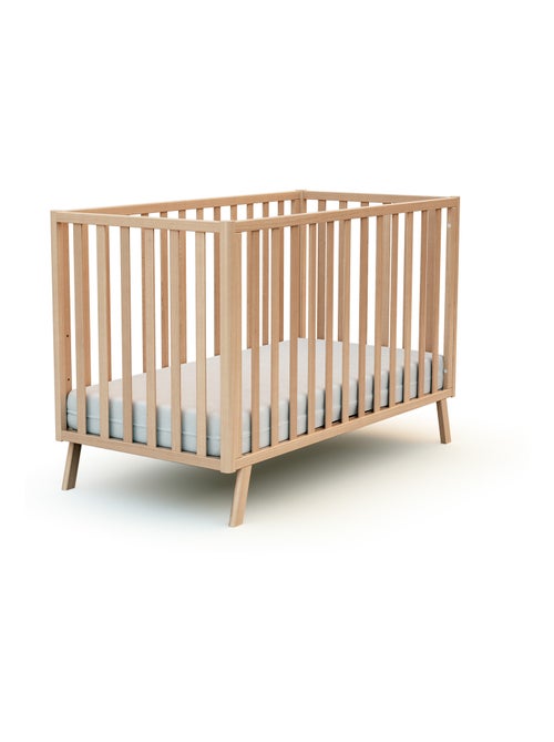 At4 - omvormbaar kinderbed kasa in hout beuken gelakt 60 x 120 cm - Kiabi