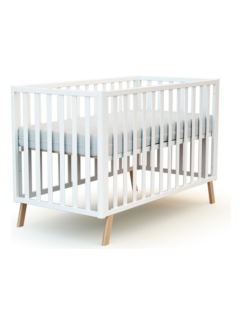 At4 - omvormbaar kinderbed kasa in hout wit 60 x 120 cm Wit - Kiabi