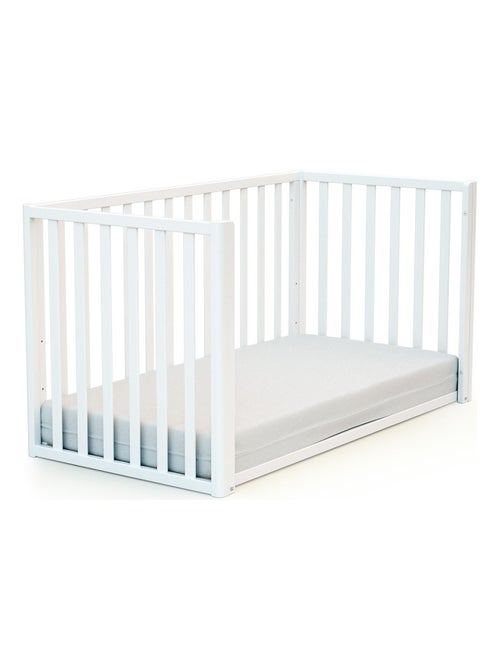 At4 - omvormbaar kinderbed kasa in hout wit 60 x 120 cm - Kiabi