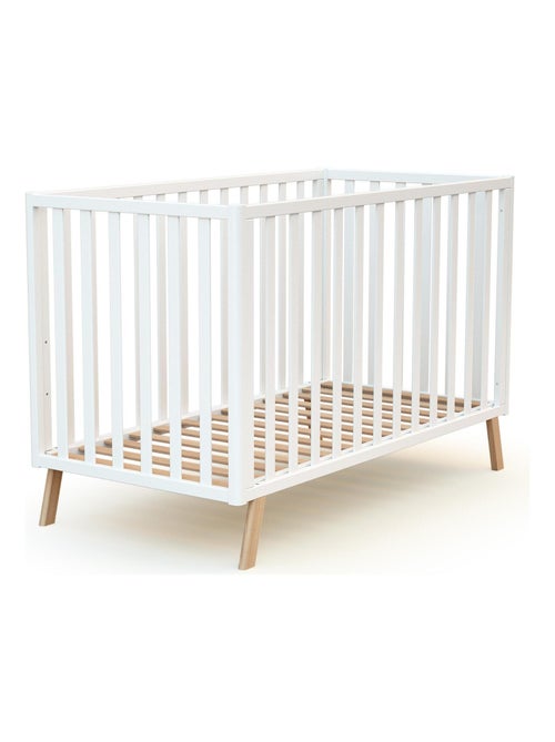 At4 - omvormbaar kinderbed kasa in hout wit 60 x 120 cm - Kiabi