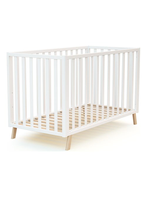 At4 - omvormbaar kinderbed kasa in hout wit 60 x 120 cm - Kiabi
