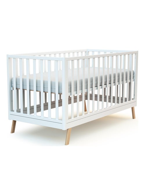 At4 - omvormbaar kinderbed kasa in hout wit 70 x 140 cm - Kiabi