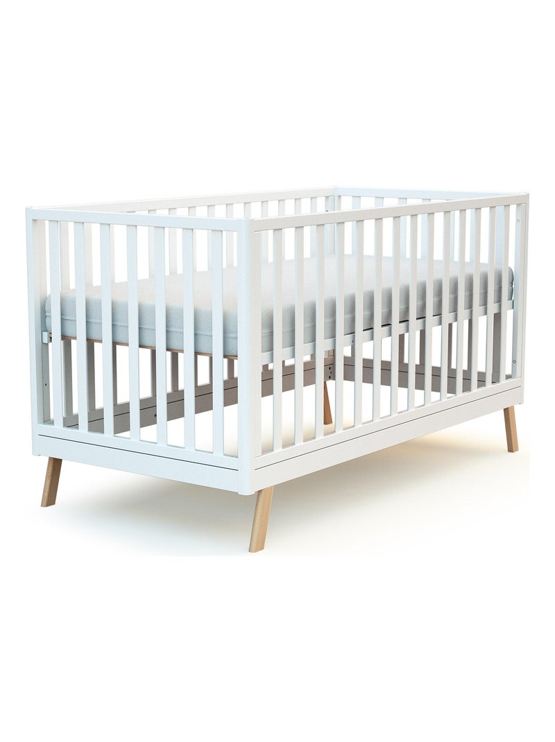 At4 - omvormbaar kinderbed kasa in hout wit 70 x 140 cm Wit - Kiabi