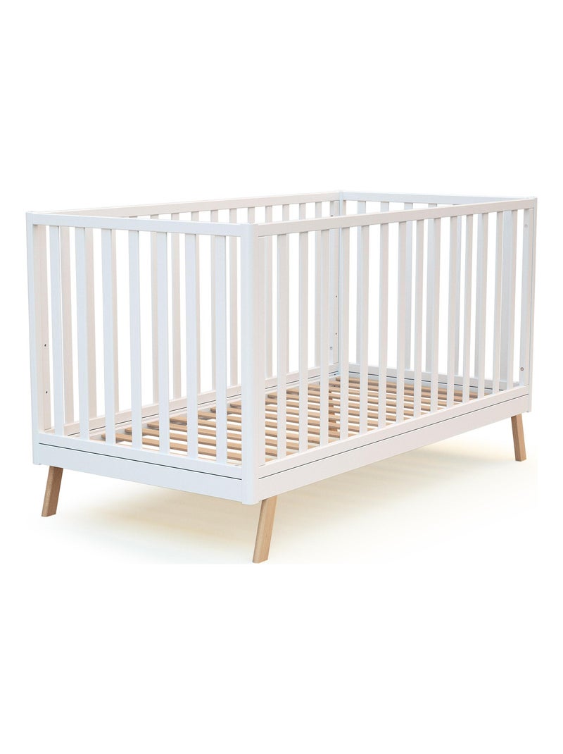 At4 - omvormbaar kinderbed kasa in hout wit 70 x 140 cm Wit - Kiabi