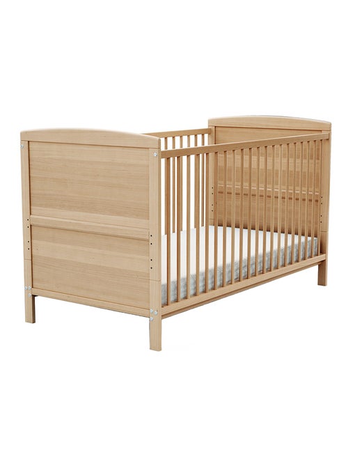 At4 - omvormbaar kinderbed luna in hout beuken gelakt 70 x 140 cm - Kiabi