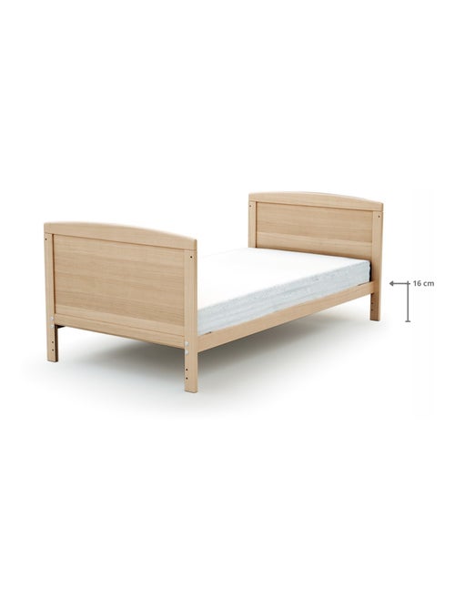 At4 - omvormbaar kinderbed luna in hout beuken gelakt 70 x 140 cm - Kiabi