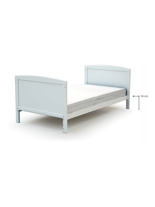 At4 - omvormbaar kinderbed luna in hout wit 70 x 140 cm - Kiabi