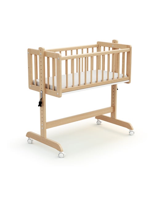 At4 - omvormbaar wiegje voor co-sleeping nino in hout beuken gelakt 40 x 80 cm - Kiabi