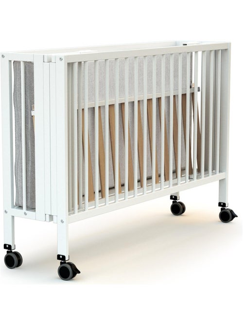 At4 - opvouwbaar kinderbed flow in hout wit 60 x 120 cm - Kiabi