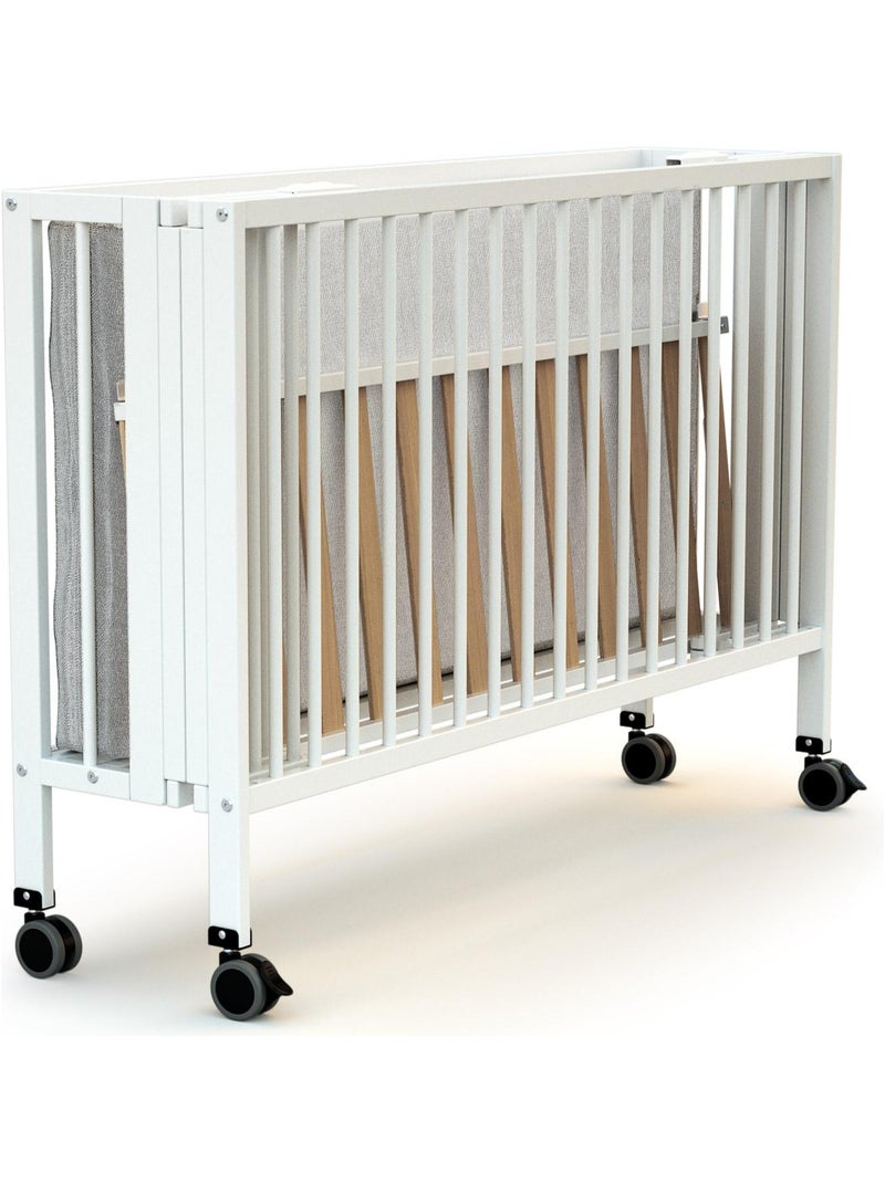 At4 - opvouwbaar kinderbed flow in hout wit 60 x 120 cm Wit - Kiabi