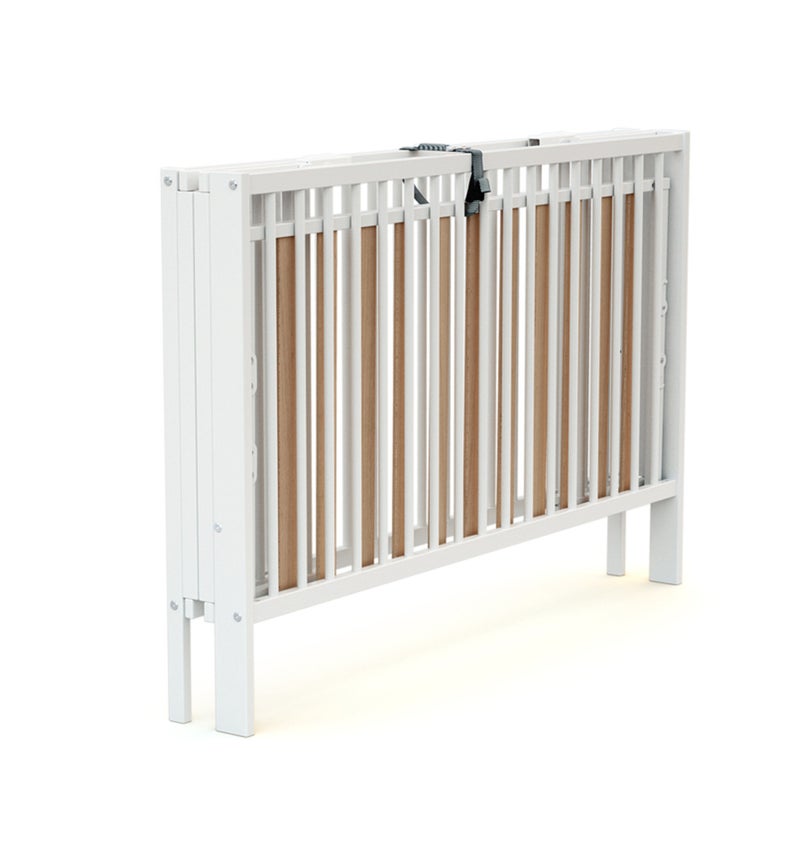 At4 - opvouwbaar kinderbed foldo in hout wit 60 x 120 cm Wit - Kiabi