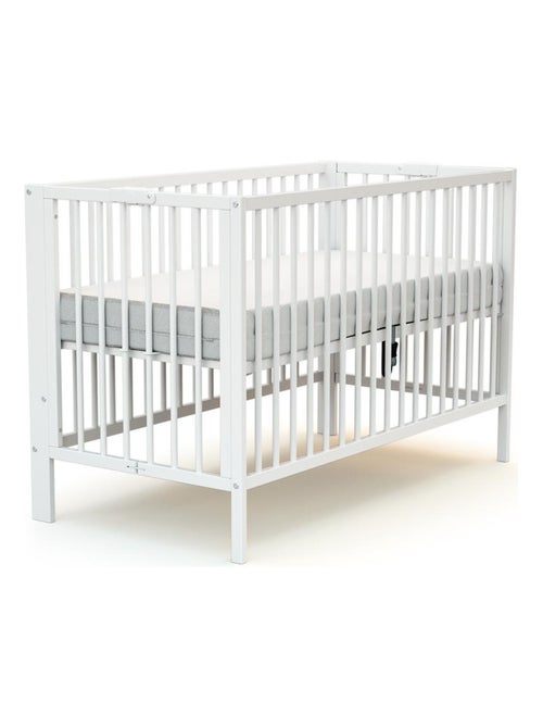 At4 - opvouwbaar kinderbed foldo in hout wit 60 x 120 cm - Kiabi