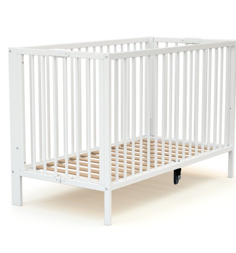 At4 - opvouwbaar kinderbed foldo in hout wit 60 x 120 cm Wit - Kiabi