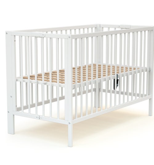 At4 - opvouwbaar kinderbed foldo in hout wit 60 x 120 cm - Kiabi